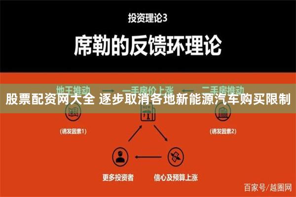 股票配资网大全 逐步取消各地新能源汽车购买限制