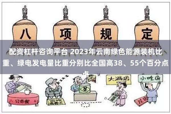 配资杠杆咨询平台 2023年云南绿色能源装机比重、绿电发电量比重分别比全国高38、55个百分点